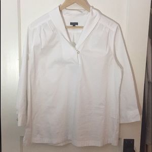 🎉🎉HP🎉🎉Talbots Crisp Cotton White Shirt
